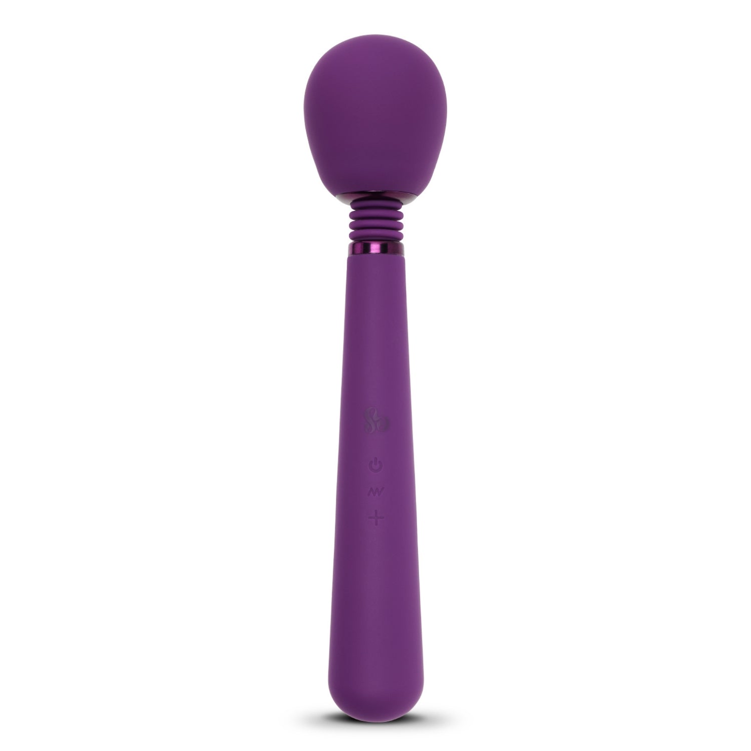 Rechargeable Wonder Wand Massaging Vibrator - Purple