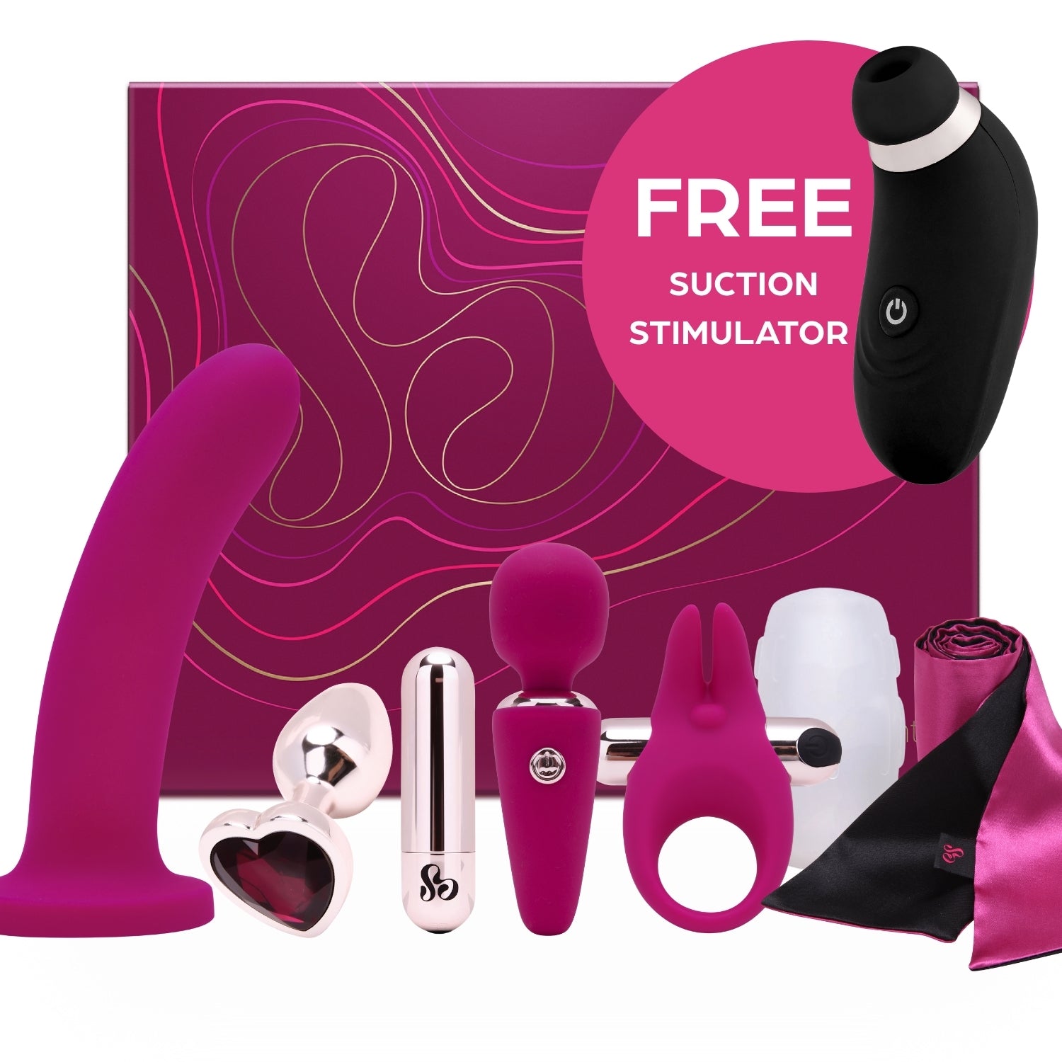7 Nights of Delight Couples Sex Toy Gift Set - FREE SUCTION TOY