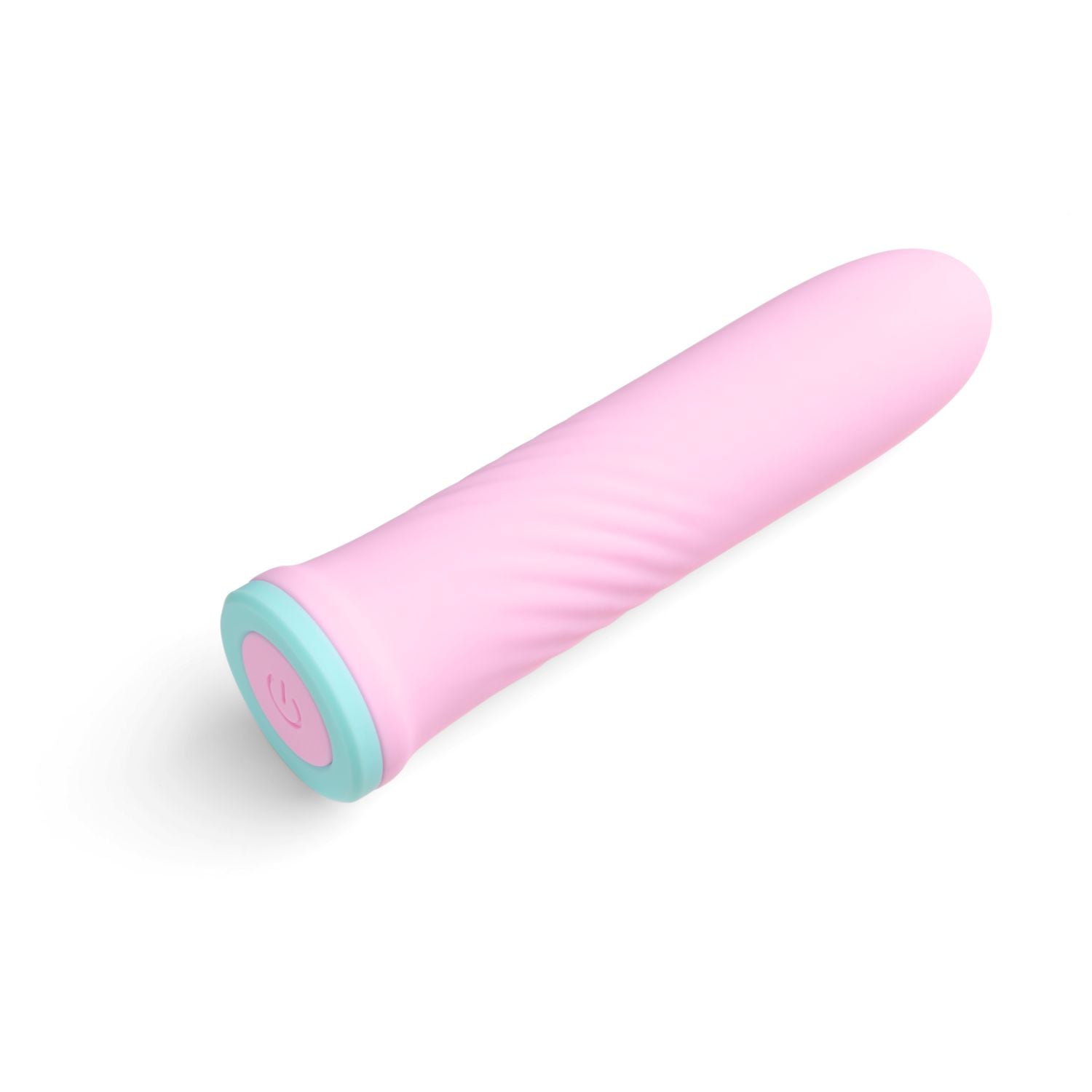 Pink rechargeable bullet vibrator with a sleek curved design for targeted clitoral stimulation – So Divine Self-Pleasure vibrator.