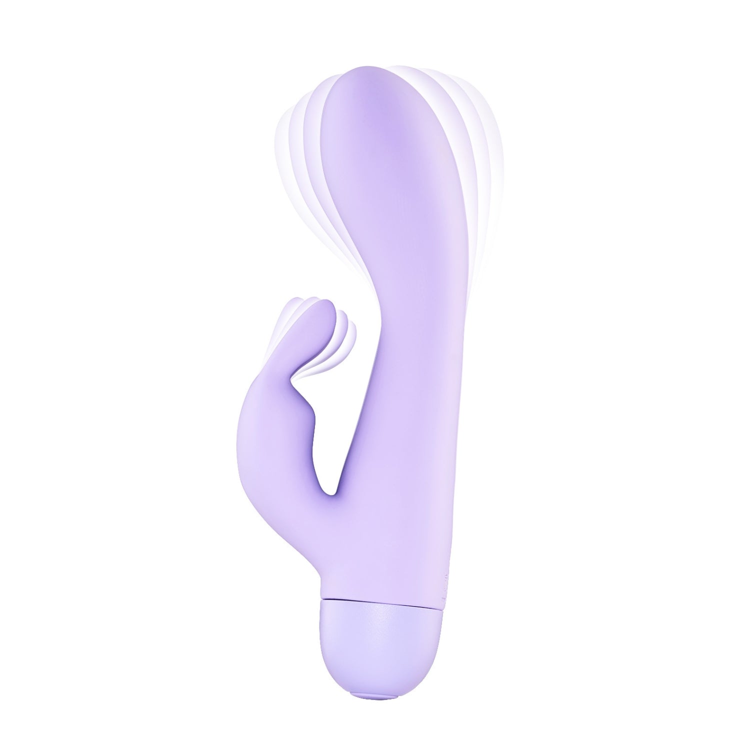 So Divine Pearl Mini Rabbit Vibrator in soft purple silicone, shown on a white background to highlight its smooth, curved design.