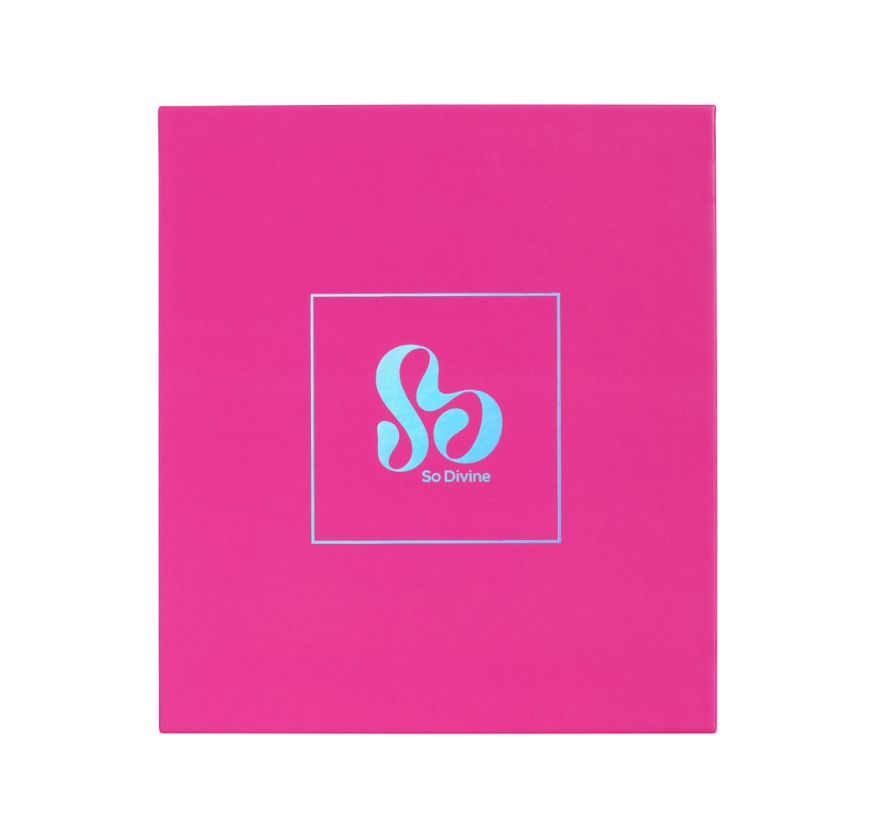 So Divine Pearl Vibe 2-in-1 in Pink vibrator shown in stylish packaging