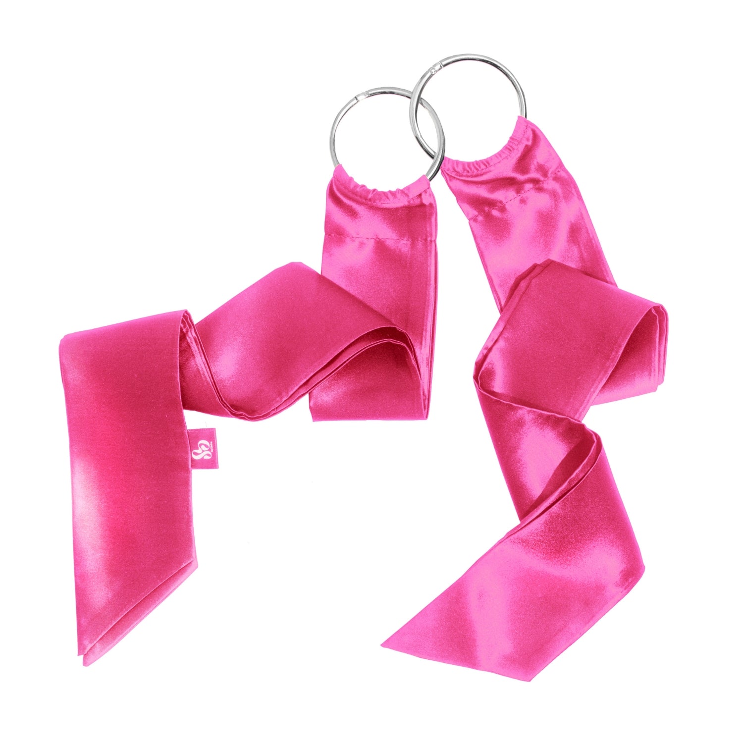 Pink Silk Clip-On Bondage Handcuffs by So Divine – elegant and playful restraints for couples exploring light bondage.